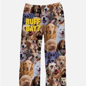 New in package 2X lounge pants with dog print! 90% polyester, 10% spandex.